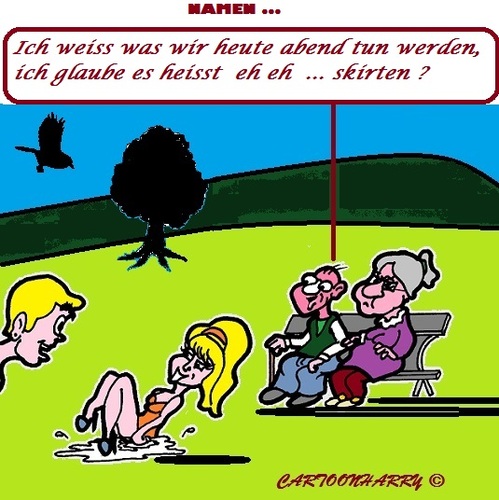 Cartoon: Und es hesst (medium) by cartoonharry tagged park,squirten