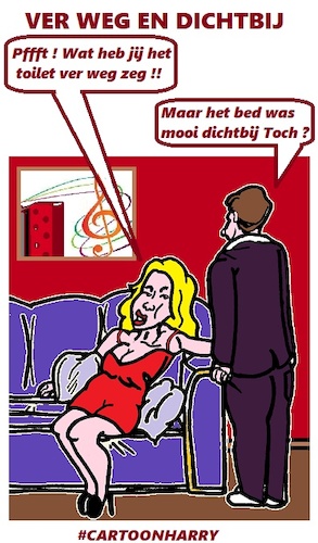 Cartoon: Ver weg en Dichtbij (medium) by cartoonharry tagged dichtbij,cartoonharry