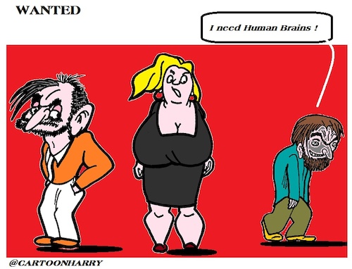 Cartoon: Wanted (medium) by cartoonharry tagged wanted,brain