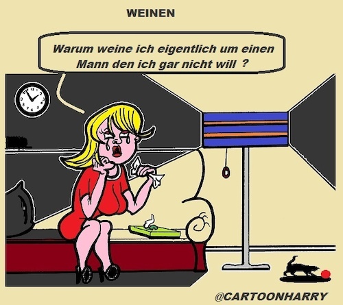 Cartoon: Weinen (medium) by cartoonharry tagged weinen,mädchen