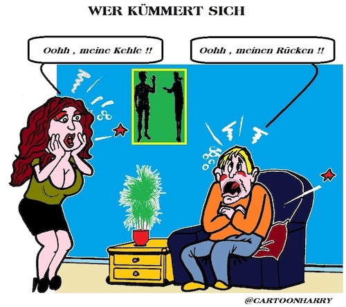 Cartoon: Wer Kümmert Sich (medium) by cartoonharry tagged kummer