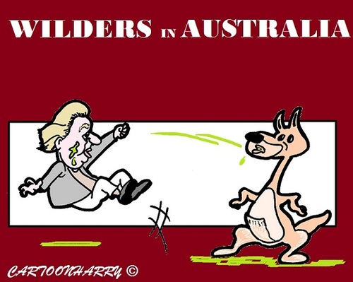 Cartoon: Wilders (medium) by cartoonharry tagged wilders,geertwilders,australia,netherlands,dutch,muslims,hate,cartoons,cartoonists,cartoonharry,toonpool