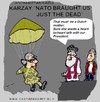 Cartoon: A Mother (small) by cartoonharry tagged karzai,afghanistan,mother,nato,dead,cartoonharry