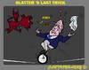 Cartoon: Blatter and his Last Trick (small) by cartoonharry tagged fifa,blatter,corruption,trick,circus,soccer