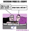 Cartoon: Cesspit Israel (small) by cartoonharry tagged italy,rome,pope,abbas,peres,cesspit,succession,israel,palestina