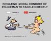 Cartoon: Direct Tackle (small) by cartoonharry tagged police,tackle,naked,girl,cartoonharry