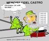 Cartoon: Fidel Castro (small) by cartoonharry tagged castro fidel chroestjov kennedy memoirs cartoonharry