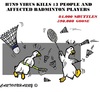 Cartoon: H7N9 (small) by cartoonharry tagged birdsflu,h7n9,china,badminton,goose,birds,shuttles,cartoons,cartoonists,cartoonharry,dutch,toonpool