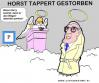 Cartoon: Horst Tappert (small) by cartoonharry tagged derrick,tod,wagen,harry