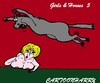 Cartoon: Jumpy (small) by cartoonharry tagged girls beautiful horses nude animals cartoon cartoonist cartoonharry dutch toonpool