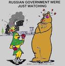 Cartoon: Just Watching (small) by cartoonharry tagged russianbear,cartoonharry,tsjetsjenish,women,government