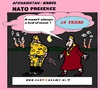 Cartoon: NATO Presence (small) by cartoonharry tagged nato,presence,afghanistan,war,terrorists,cartoon,cartoonharry,cartoonist,dutch,toonpool