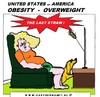 Cartoon: Obesity (small) by cartoonharry tagged obesity,straw,tv,cartoon,cartoonist,cartoonharry,usa,dutch,toonpool