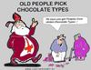 Cartoon: Old Dutch Thieves (small) by cartoonharry tagged thieves,old,santa,chocolate
