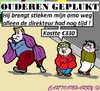 Cartoon: Ouderen (small) by cartoonharry tagged ouderen,zorg,plukken,holland,cartoon,cartoonharry,cartoonist,dutch,toonpool