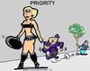 Cartoon: Priority (small) by cartoonharry tagged cartoonharry,cartoon,police,girl,girls,sexy,priority