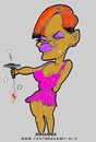 Cartoon: Rihanna To Cyprus (small) by cartoonharry tagged rihanna,cyprus,cartoonharry,caricature,girl