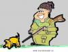 Cartoon: Sarah Palin (small) by cartoonharry tagged hunter