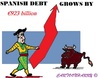 Cartoon: Spanish Debt (small) by cartoonharry tagged spain,debt,madrid,toreador,bull,record,cartoons,cartoonists,cartoonharry,dutch,toonpool