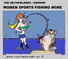 Cartoon: Sports Fishing (small) by cartoonharry tagged sports,fishing,women,more,cartoon,comic,comics,comix,artist,art,arts,drawing,cartoonist,cartoonharry,dutch,holland,toonpool,toonsup,hyves,linkedin,buurtlink,deviantart