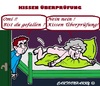 Cartoon: Überprüfung (small) by cartoonharry tagged omi,prüfung,kissen,hingefallen