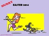 Cartoon: Vrolijk Pasen (small) by cartoonharry tagged 2014,easter,happy,vrolijk,hurry,bunny,chicken,ran,girl