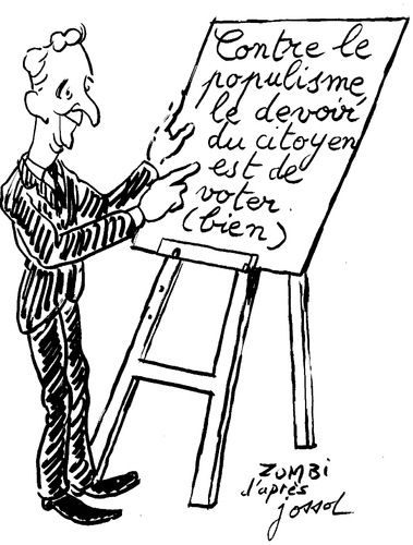 Cartoon: Jossot by Zombi (medium) by Zombi tagged jossot,anarchy,french,caricaturist