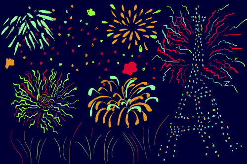 Cartoon: firework (medium) by Dekeyser tagged firework,paris,14th,july,eiffel,tower