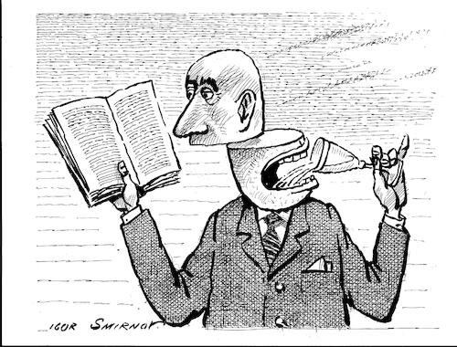 Cartoon: Drink (medium) by igor smirnov tagged reading,drinking,book