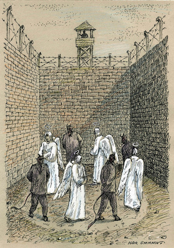 Cartoon: Prison (medium) by igor smirnov tagged prison
