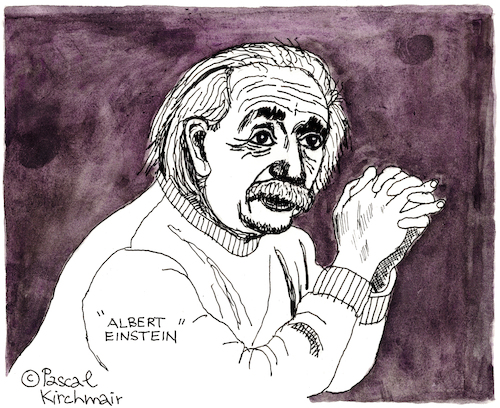 Cartoon: Albert Einstein (medium) by Pascal Kirchmair tagged albert,einstein,caricature,portrait,retrato,dessin,drawing,dibujo,zeichnung,karikatur,desenho,illustration,cartoon,ritratto,tekening,portret,cartum,porträt,physik,relativitätstheorie,emc2,usa,germany,deutschland,schweiz,ulm,princeton,new,jersey,albert,einstein,caricature,portrait,retrato,dessin,drawing,dibujo,zeichnung,karikatur,desenho,illustration,cartoon,ritratto,tekening,portret,cartum,porträt,physik,relativitätstheorie,emc2,usa,germany,deutschland,schweiz,ulm,princeton,new,jersey