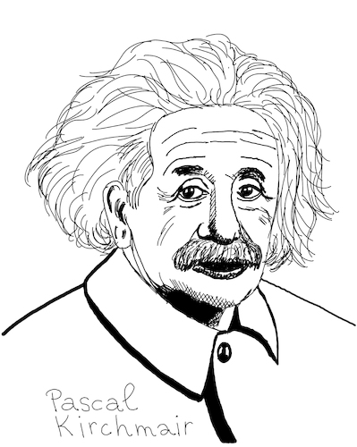 Cartoon: Albert Einstein (medium) by Pascal Kirchmair tagged albert,einstein,portrait,zeichnung,drawing,dibujo,desenho,retrato,disegno,dessin,cartoon,karikatur,caricature,porträt,cartum,portret,ritratto,albert,einstein,portrait,zeichnung,drawing,dibujo,desenho,retrato,disegno,dessin,cartoon,karikatur,caricature,porträt,cartum,portret,ritratto