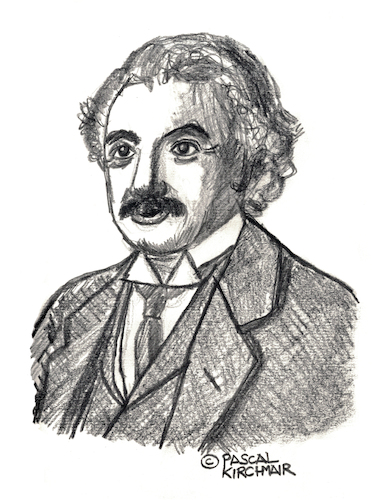 Cartoon: Albert Einstein (medium) by Pascal Kirchmair tagged albert,einstein,drawing,illustration,portrait,retrato,dibujo,pascal,kirchmair,dessin,portret,tekening,cartum,ink,desenho,ilustracion,ilustracao,ritratto,albert,einstein,drawing,illustration,portrait,retrato,dibujo,pascal,kirchmair,dessin,portret,tekening,cartum,ink,desenho,ilustracion,ilustracao,ritratto