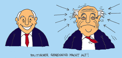 Cartoon: Alternde Politiker (medium) by Pascal Kirchmair tagged verbrauchte,politiker,alternde