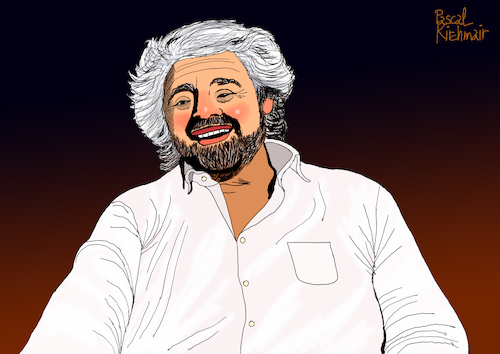 Cartoon: Beppe Grillo (medium) by Pascal Kirchmair tagged 5sm,beppe,grillo,m5s,movimento,cinque,stelle,illustration,drawing,zeichnung,pascal,kirchmair,political,cartoon,caricature,karikatur,ilustracion,dibujo,desenho,ink,disegno,ilustracao,illustrazione,illustratie,dessin,de,presse,du,jour,art,of,the,day,tekening,teckning,cartum,vineta,comica,vignetta,caricatura,portrait,retrato,ritratto,portret,kunst,politiker,politician,politics,italy,italia,italien,italie,rome,rom,roma,vaffanculo,politica,5sm,beppe,grillo,m5s,movimento,cinque,stelle,illustration,drawing,zeichnung,pascal,kirchmair,political,cartoon,caricature,karikatur,ilustracion,dibujo,desenho,ink,disegno,ilustracao,illustrazione,illustratie,dessin,de,presse,du,jour,art,of,the,day,tekening,teckning,cartum,vineta,comica,vignetta,caricatura,portrait,retrato,ritratto,portret,kunst,politiker,politician,politics,italy,italia,italien,italie,rome,rom,roma,vaffanculo,politica