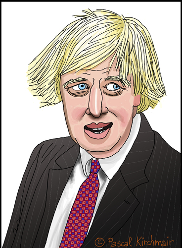 Cartoon: Boris Johnson (medium) by Pascal Kirchmair tagged boris,johnson,karikatur,caricature,bojo,portrait,mayor,london,bürgermeister,boris,johnson,karikatur,caricature,bojo,portrait,mayor,london,bürgermeister