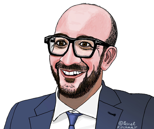 Cartoon: Charles Michel (medium) by Pascal Kirchmair tagged charles,michel,prime,minister,belgium,karikatur,caricature,cartoon,portrait,belgien,belgique,premier,ministre,belge,premierminister,charles,michel,prime,minister,belgium,karikatur,caricature,cartoon,portrait,belgien,belgique,premier,ministre,belge,premierminister