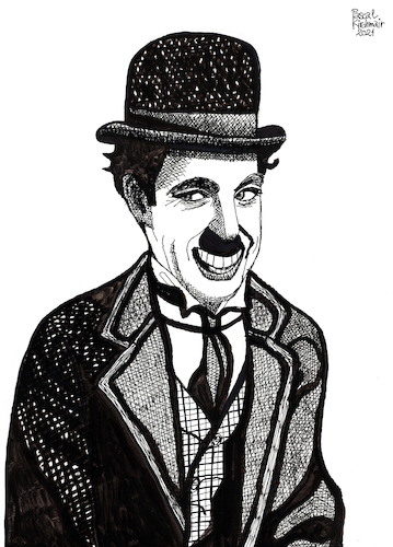 Cartoon: Charlie Chaplin (medium) by Pascal Kirchmair tagged charles,charlie,spencer,chaplin,actor,schauspieler,comedian,comedien,acteur,komiker,stummfilm,author,autor,autore,auteur,filmmaker,artist,art,hollywood,parasite,screenwriter,illustration,drawing,zeichnung,pascal,kirchmair,cartoon,caricature,karikatur,ilustracion,dibujo,desenho,ink,disegno,ilustracao,illustrazione,illustratie,dessin,de,presse,du,jour,of,the,day,tekening,teckning,cartum,vineta,comica,vignetta,caricatura,portrait,porträt,portret,retrato,ritratto,melone,tramp,slapstick,komödie,icon,ikone,charles,charlie,spencer,chaplin,actor,schauspieler,comedian,comedien,acteur,komiker,stummfilm,author,autor,autore,auteur,filmmaker,artist,art,hollywood,parasite,screenwriter,illustration,drawing,zeichnung,pascal,kirchmair,cartoon,caricature,karikatur,ilustracion,dibujo,desenho,ink,disegno,ilustracao,illustrazione,illustratie,dessin,de,presse,du,jour,of,the,day,tekening,teckning,cartum,vineta,comica,vignetta,caricatura,portrait,porträt,portret,retrato,ritratto,melone,tramp,slapstick,komödie,icon,ikone