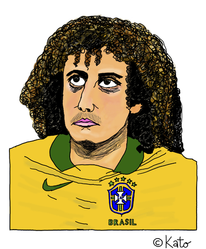 Cartoon: David Luiz (medium) by Pascal Kirchmair tagged zeichnung,david,luiz,karikatur,caricature,cartoon,vignetta,portrait,fußball,brasilien,sao,paulo,dessin,zeichnung,david,luiz,karikatur,caricature,cartoon,vignetta,portrait,fußball,brasilien,sao,paulo,dessin