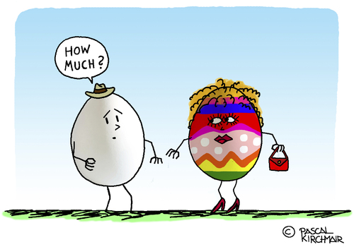 Cartoon: Das Osterei (medium) by Pascal Kirchmair tagged karikatur,humour,dessin,caricature,cartoon,eggs,easter,paques,de,oeufs,ostern,ostereier,pasqua,di,uova,freier,whore,nutte,humor,humor,nutte,whore,freier,sex,uova,di,pasqua,ostereier,ostern,oeufs,de,paques,easter,eggs,cartoon,caricature,dessin,humour,karikatur