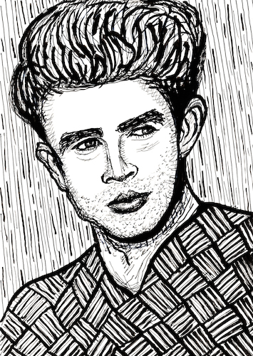 Cartoon: James Dean (medium) by Pascal Kirchmair tagged actors,studio,lee,strasberg,james,dean,east,of,eden,indiana,manhattan,new,york,upper,side,academy,awards,oscar,oscars,author,autor,autore,auteur,filmmaker,artist,art,hollywood,illustration,drawing,zeichnung,pascal,kirchmair,cartoon,caricature,karikatur,ilustracion,dibujo,desenho,ink,disegno,ilustracao,illustrazione,illustratie,dessin,de,presse,du,jour,the,day,tekening,teckning,cartum,vineta,comica,vignetta,caricatura,portrait,porträt,portret,retrato,ritratto,actor,acting,schauspieler,rebell,rebel,without,cause,clue,giant,actors,studio,lee,strasberg,james,dean,east,of,eden,indiana,manhattan,new,york,upper,side,academy,awards,oscar,oscars,author,autor,autore,auteur,filmmaker,artist,art,hollywood,illustration,drawing,zeichnung,pascal,kirchmair,cartoon,caricature,karikatur,ilustracion,dibujo,desenho,ink,disegno,ilustracao,illustrazione,illustratie,dessin,de,presse,du,jour,the,day,tekening,teckning,cartum,vineta,comica,vignetta,caricatura,portrait,porträt,portret,retrato,ritratto,actor,acting,schauspieler,rebell,rebel,without,cause,clue,giant