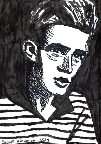 Cartoon: James Dean (medium) by Pascal Kirchmair tagged actors,studio,lee,strasberg,james,dean,east,of,eden,indiana,manhattan,new,york,upper,side,academy,awards,oscar,oscars,author,autor,autore,auteur,filmmaker,artist,art,hollywood,illustration,drawing,zeichnung,pascal,kirchmair,cartoon,caricature,karikatur,ilustracion,dibujo,desenho,ink,disegno,ilustracao,illustrazione,illustratie,dessin,de,presse,du,jour,the,day,tekening,teckning,cartum,vineta,comica,vignetta,caricatura,portrait,porträt,portret,retrato,ritratto,actor,acting,schauspieler,rebell,rebel,without,cause,clue,giant,arte,kunst,artwork,sexy,sensual,sensuel,actors,studio,lee,strasberg,james,dean,east,of,eden,indiana,manhattan,new,york,upper,side,academy,awards,oscar,oscars,author,autor,autore,auteur,filmmaker,artist,art,hollywood,illustration,drawing,zeichnung,pascal,kirchmair,cartoon,caricature,karikatur,ilustracion,dibujo,desenho,ink,disegno,ilustracao,illustrazione,illustratie,dessin,de,presse,du,jour,the,day,tekening,teckning,cartum,vineta,comica,vignetta,caricatura,portrait,porträt,portret,retrato,ritratto,actor,acting,schauspieler,rebell,rebel,without,cause,clue,giant,arte,kunst,artwork,sexy,sensual,sensuel