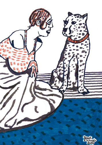 Cartoon: Josephine Baker und ihr Gepard (medium) by Pascal Kirchmair tagged chiquita,cheetah,gepard,acinonyx,jubatus,hunting,leopard,el,guepardo,la,onza,ghepardo,chita,josephine,baker,black,ebony,skirt,costume,federn,kostüm,carnival,karneval,carnaval,mardi,gras,carnevale,ink,drawing,tusche,zeichnung,lingerie,mature,caricatura,cartoon,caricature,karikatur,illustration,dessin,pascal,kirchmair,portrait,retrato,ritratto,dibujo,desenho,art,powerfrau,sexy,girl,sensual,sabrosa,ilustracion,ilustracao,dangerous,porträt,kunst,arte,sensuelle,burlesque,show,sexo,erotik,erotic,erotismo,eroticism,erotisme,erotica,woman,femme,frau,chiquita,cheetah,gepard,acinonyx,jubatus,hunting,leopard,el,guepardo,la,onza,ghepardo,chita,josephine,baker,black,ebony,skirt,costume,federn,kostüm,carnival,karneval,carnaval,mardi,gras,carnevale,ink,drawing,tusche,zeichnung,lingerie,mature,caricatura,cartoon,caricature,karikatur,illustration,dessin,pascal,kirchmair,portrait,retrato,ritratto,dibujo,desenho,art,powerfrau,sexy,girl,sensual,sabrosa,ilustracion,ilustracao,dangerous,porträt,kunst,arte,sensuelle,burlesque,show,sex,sexo,erotik,erotic,erotismo,eroticism,erotisme,erotica,woman,femme,frau