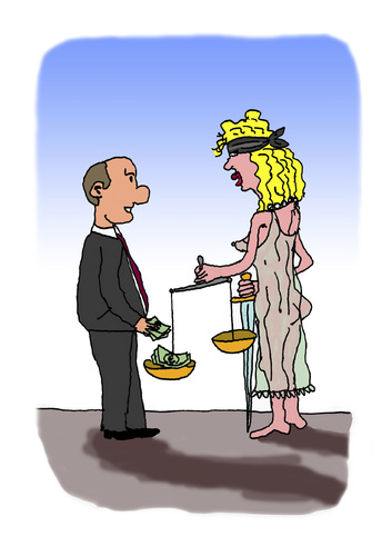 Cartoon: Justiz und Korruption (medium) by Pascal Kirchmair tagged justiz,korruption,corruption,justice,politics,politiciens,politicians,politiker