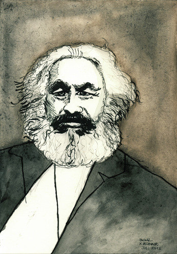 Cartoon: Karl Marx (medium) by Pascal Kirchmair tagged kapital,das,manifest,kommunistisches,marx,karl,kommunismus,deutschland,held,politik,theorie,sozialismus,theoretiker