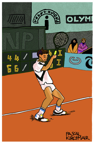 Cartoon: Michael Chang (medium) by Pascal Kirchmair tagged french,open,roland,garros,michael,chang,cartoon,karikatur,tennis,caricature,illustration,tenis,vignetta,disegno,dibujo,dessin,zeichnung,desenho,drawing,french,open,roland,garros,michael,chang,cartoon,karikatur,tennis,caricature,illustration,tenis,vignetta,disegno,dibujo,dessin,zeichnung,desenho,drawing