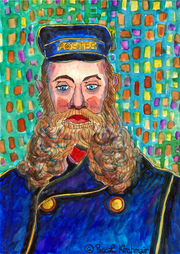 Cartoon: Postman after Vincent van Gogh (medium) by Pascal Kirchmair tagged portrait,postman,joseph,roulin,after,vincent,van,gogh,pascal,kirchmair,retrato,dibujo,tekening,dessin,drawing,desenho,cartoon,caricature,karikatur,karikatür,ritratto,portret,cartum,zeichnung,ink,watercolour,watercolor,aquarell,acuarela,aguarela,aquarela,aquarelle,acquarello,acquerello,illustration,ilustracao,ilustracion,portrait,postman,joseph,roulin,after,vincent,van,gogh,pascal,kirchmair,retrato,dibujo,tekening,dessin,drawing,desenho,cartoon,caricature,karikatur,karikatür,ritratto,portret,cartum,zeichnung,ink,watercolour,watercolor,aquarell,acuarela,aguarela,aquarela,aquarelle,acquarello,acquerello,illustration,ilustracao,ilustracion