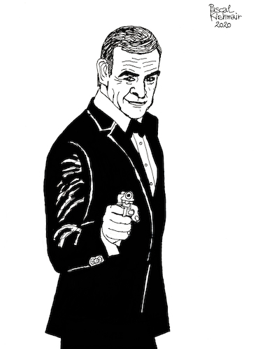 Cartoon: Sean Connery (medium) by Pascal Kirchmair tagged sir,thomas,sean,connery,scotland,scotsman,scottish,scot,schotte,schottland,highlander,schauspieler,james,bond,actor,acteur,highlands,artist,art,hollywood,parasite,screenwriter,illustration,drawing,zeichnung,pascal,kirchmair,cartoon,caricature,karikatur,ilustracion,dibujo,desenho,ink,disegno,ilustracao,illustrazione,illustratie,dessin,de,presse,du,jour,of,the,day,tekening,teckning,cartum,vineta,comica,vignetta,caricatura,portrait,porträt,portret,retrato,ritratto,007,academy,awards,oscar,oscars,edinburgh,sexiest,man,alive,century,sir,thomas,sean,connery,scotland,scotsman,scottish,scot,schotte,schottland,highlander,schauspieler,james,bond,actor,acteur,highlands,artist,art,hollywood,parasite,screenwriter,illustration,drawing,zeichnung,pascal,kirchmair,cartoon,caricature,karikatur,ilustracion,dibujo,desenho,ink,disegno,ilustracao,illustrazione,illustratie,dessin,de,presse,du,jour,of,the,day,tekening,teckning,cartum,vineta,comica,vignetta,caricatura,portrait,porträt,portret,retrato,ritratto,007,academy,awards,oscar,oscars,edinburgh,sexiest,man,alive,century