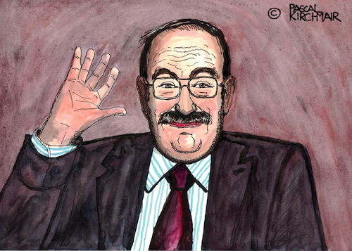 Cartoon: Umberto Eco (medium) by Pascal Kirchmair tagged umberto,eco,portrait,retrato,ritratto,dibujo,drawing,disegno,caricature,illustrazione,karikatur,pascal,kirchmair,cartoon,illustration,watercolour,ink,ilustracion,ilustracao,italia,tekening,portret,cartum,alessandria,milano,umberto,eco,portrait,retrato,ritratto,dibujo,drawing,disegno,caricature,illustrazione,karikatur,pascal,kirchmair,cartoon,illustration,watercolour,ink,ilustracion,ilustracao,italia,tekening,portret,cartum,alessandria,milano