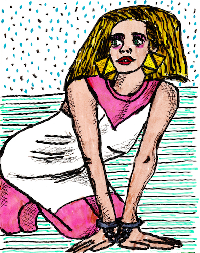 Cartoon: Veruschka (medium) by Pascal Kirchmair tagged vera,anna,gottliebe,gräfin,von,lehndorff,in,königsberg,veruschka,oder,schauspielerin,malerin,fotografin,fotomodell,erste,deutsche,supermodel,sexy,sensual,sabrosa,top,model,modell,coco,chanel,fashion,victim,mode,label,moda,vogue,illustration,drawing,zeichnung,pascal,kirchmair,political,cartoon,caricature,karikatur,ilustracion,dibujo,desenho,ink,disegno,ilustracao,illustrazione,illustratie,dessin,de,presse,tekening,teckning,cartum,vineta,comica,vignetta,caricatura,gouache,tusche,tuschezeichnung,elite,oreal,loreal,brush,pinsel,tuschepinsel,inchiostro,encre,chine,lesbian,lesbica,lesbiennes,lesbisch,lesbienne,slave,sklavin,gefangene,gefesselt,handschellen,fesseln,esclave,schiava,esclava,captive,escravizada,escrava,bdsm,sm,vera,anna,gottliebe,gräfin,von,lehndorff,in,königsberg,veruschka,oder,schauspielerin,malerin,fotografin,fotomodell,erste,deutsche,supermodel,sexy,sensual,sabrosa,top,model,modell,coco,chanel,fashion,victim,mode,label,moda,vogue,illustration,drawing,zeichnung,pascal,kirchmair,political,cartoon,caricature,karikatur,ilustracion,dibujo,desenho,ink,disegno,ilustracao,illustrazione,illustratie,dessin,de,presse,tekening,teckning,cartum,vineta,comica,vignetta,caricatura,gouache,tusche,tuschezeichnung,elite,oreal,loreal,brush,pinsel,tuschepinsel,inchiostro,encre,chine,lesbian,lesbica,lesbiennes,lesbisch,lesbienne,slave,sklavin,gefangene,gefesselt,handschellen,fesseln,esclave,schiava,esclava,captive,escravizada,escrava,bdsm,sm